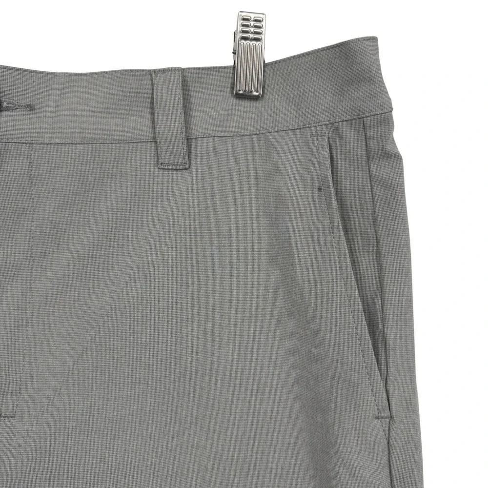 Banana Republic Mens Grey Comfort Flat Front Stretch Wicking Shorts Size 38‎ NWT